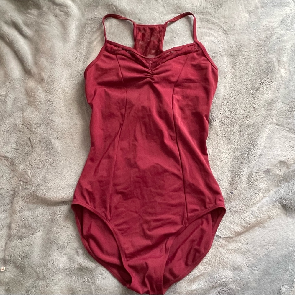 Burgundy Leotard - Small